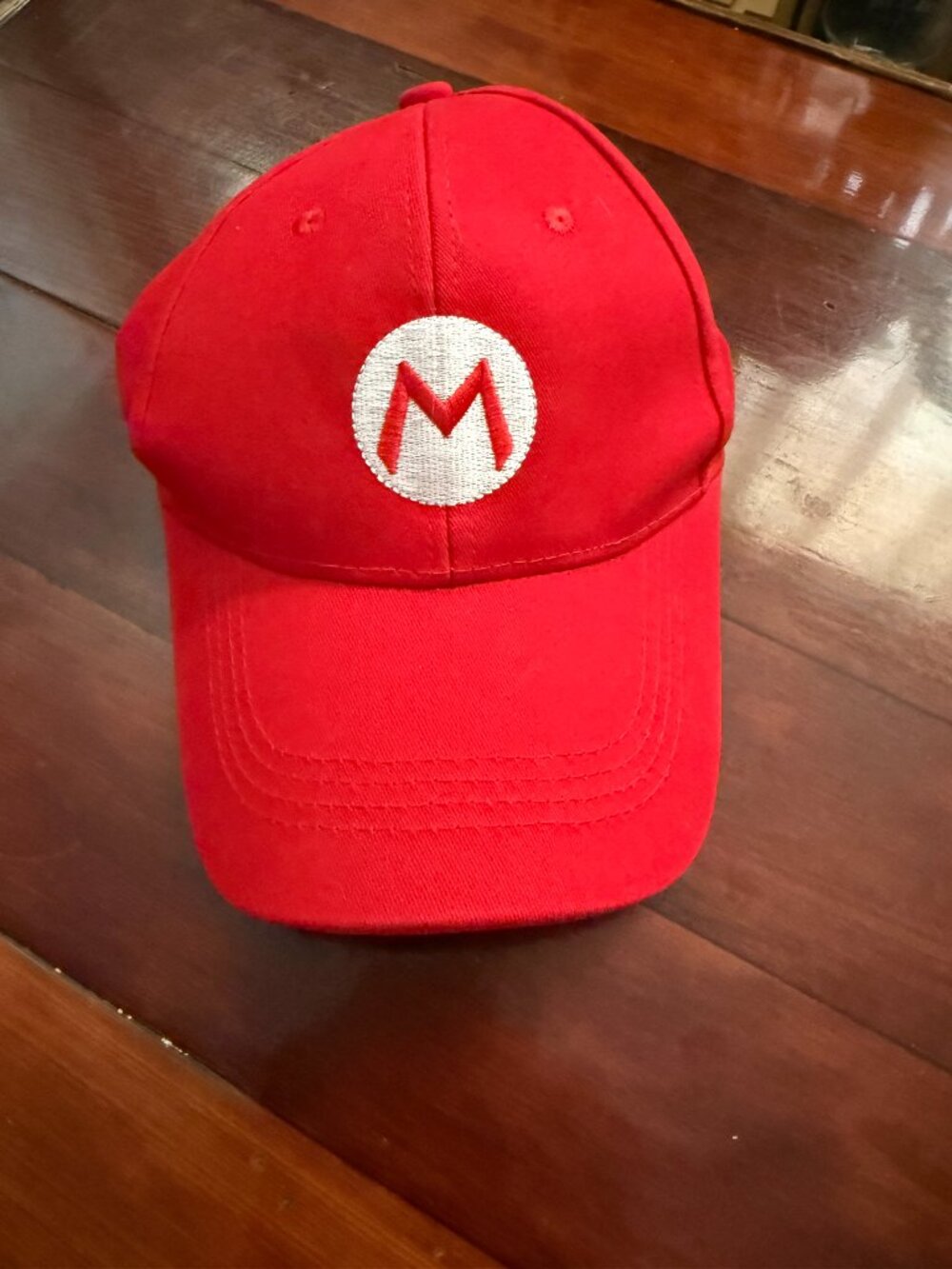 Nintendo Super Mario Bros Red Baseball Cap Embroidered Logo Adjustable Hat